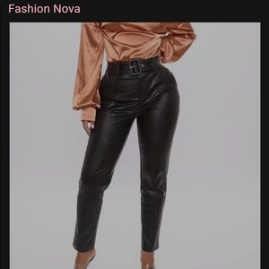 Fashion nova leather pants